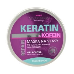 Keratinová maska na vlasy s kofeinem (200 ml)